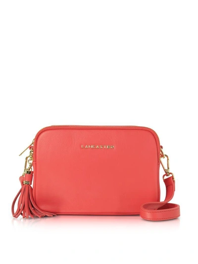 Shop Lancaster Mademoiselle Ana Leather Crossbody Bag In Watermelon