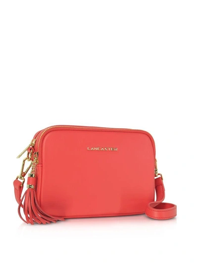 Shop Lancaster Mademoiselle Ana Leather Crossbody Bag In Watermelon