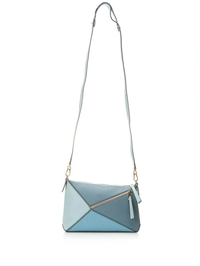 Loewe Puzzle Pochette Bag Stone Blue Multitone