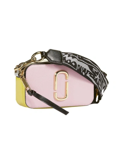 Marc Jacobs The Snapshot Camera Bag Sand Beige/Light Pink/White in Leather  with Gold-tone - GB