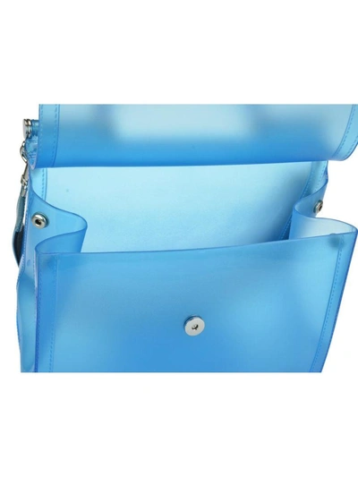 Shop Dolce & Gabbana Semi-transparent Rubber Sicily Handbag In Light Blue/multicolor