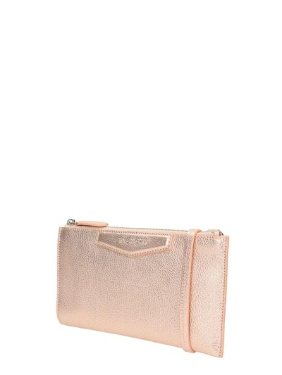 Shop Givenchy Antigona Pouch In Rose-pink