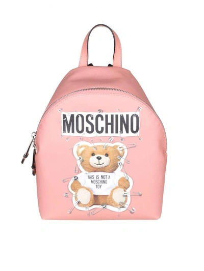 Shop Moschino "teddy" Backpack Color Pink