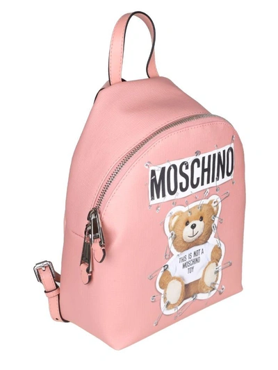 Shop Moschino "teddy" Backpack Color Pink