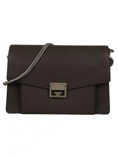 Shop Givenchy Medium Gv3 Shoulder Bag In Heather Grey