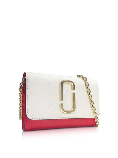 Shop Marc Jacobs Snapshot Chain Wallet Clutch In White