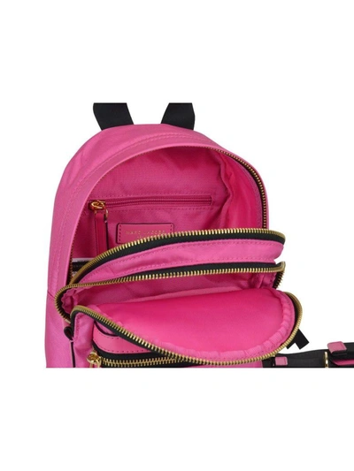 Shop Marc Jacobs Trek Pack Mini Backpack In Vivid Pink