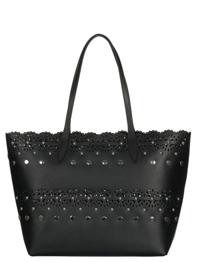 Shop Rebecca Minkoff Leather Tote Bag In Black
