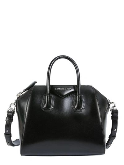 Shop Givenchy Mini Antigona Bag In Nero