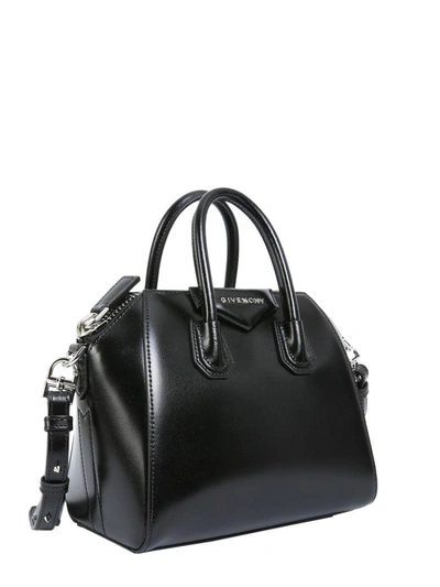 Shop Givenchy Mini Antigona Bag In Nero