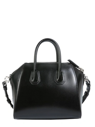 Shop Givenchy Mini Antigona Bag In Nero