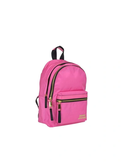 Shop Marc Jacobs Trek Pack Medium Backpack In Vivid Pink