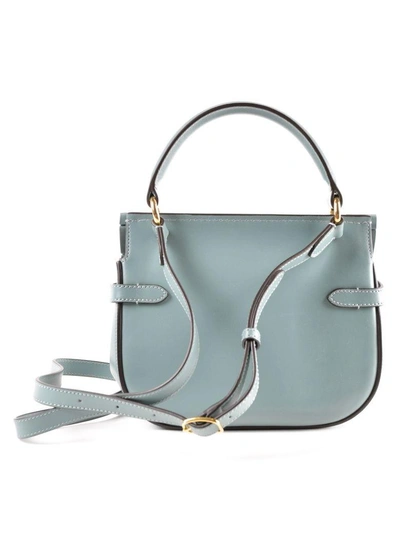 Shop Mulberry Small Amberley Satchel In Antique Blue