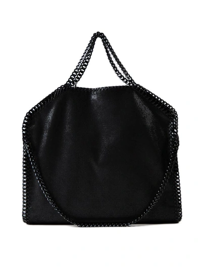 Shop Stella Mccartney Black Chain 3 Falabella