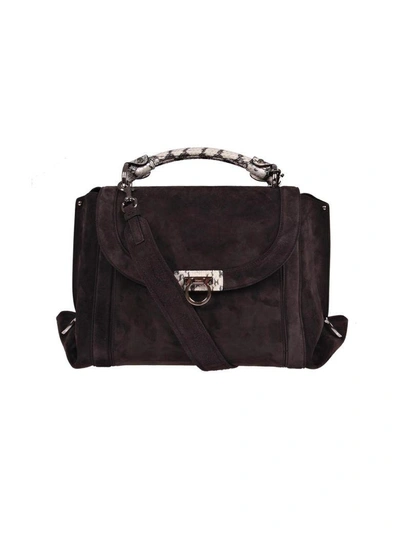 Shop Ferragamo Soft Sofia Tote In Deep Brown