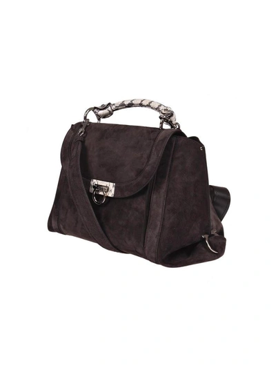 Shop Ferragamo Soft Sofia Tote In Deep Brown