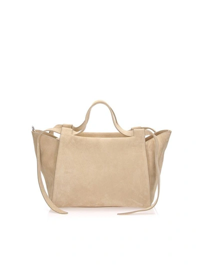 Shop Elena Ghisellini Usonia Handbag In Beige