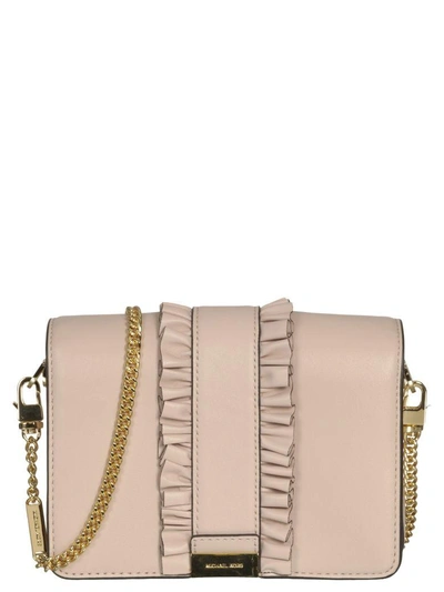 Shop Michael Kors Jade Shoulder Bag In Soft-pink