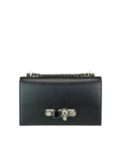 Shop Alexander Mcqueen Jewel Bag In Black