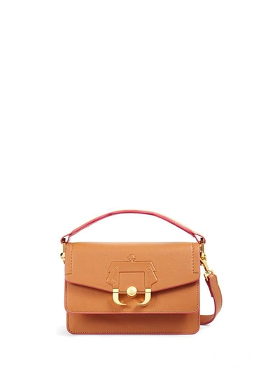Shop Paula Cademartori Twi Twi Leather Shoulder Bag In Brown