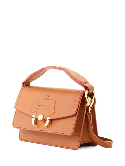 Shop Paula Cademartori Twi Twi Leather Shoulder Bag In Brown