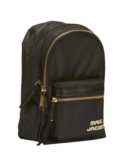 Shop Marc Jacobs Mini Logo Backpack In Nero