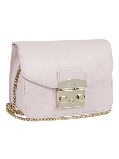 Shop Furla Mini Metropolis Shoulder Bag In Rosa