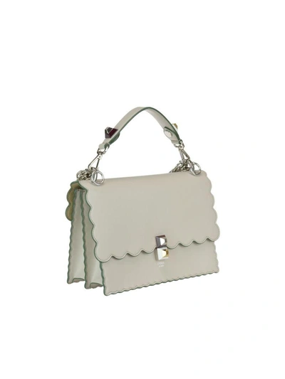 Shop Fendi Kan I Bag In Dust Grey-palladium