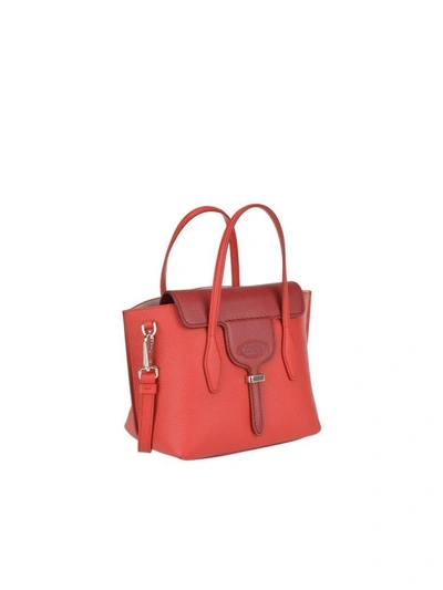 Shop Tod's Mini Joy Bag In Red