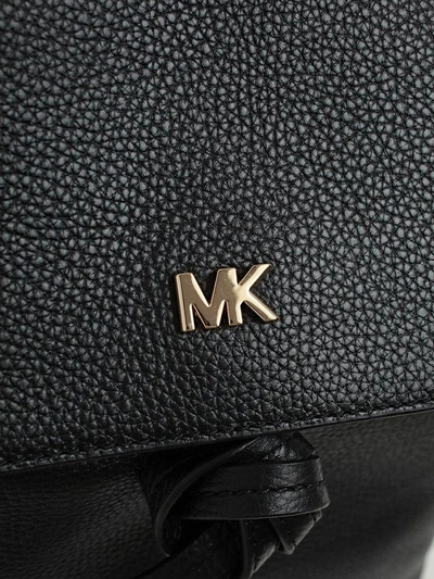 Shop Michael Michael Kors Logo Backpack In Black