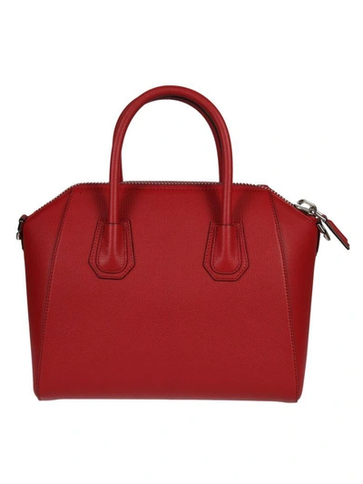 Shop Givenchy Antigona Tote In Bright Red