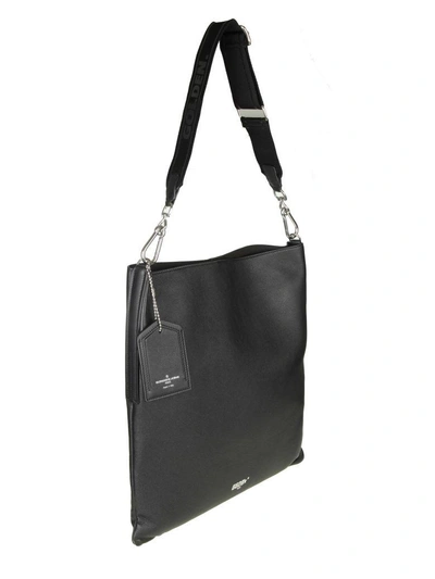 Shop Golden Goose Shopping Bag Hobo In Leather Color Black