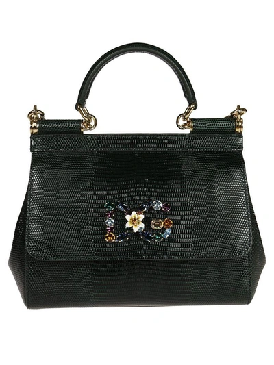 Shop Dolce & Gabbana Sicily Small Shoulder Bag