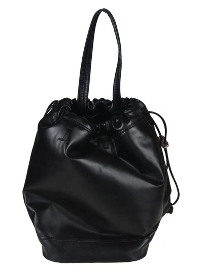 Shop Paco Rabanne Drawstring Bucket Bag In Black