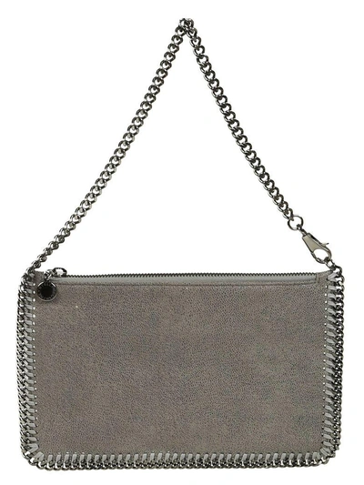 Shop Stella Mccartney Falabella Shoulder Bag In Light Grey