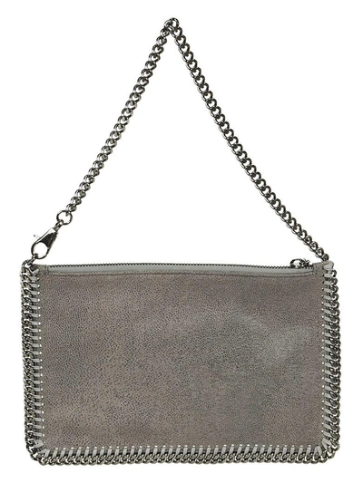 Shop Stella Mccartney Falabella Shoulder Bag In Light Grey
