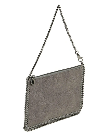 Shop Stella Mccartney Falabella Shoulder Bag In Light Grey