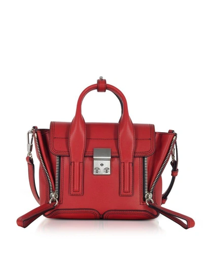 Shop 3.1 Phillip Lim / フィリップ リム Scarlet Leather Pashli Mini Satchel Bag In Red
