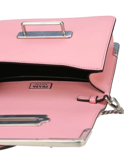 Shop Prada Cahier Mini In Pink