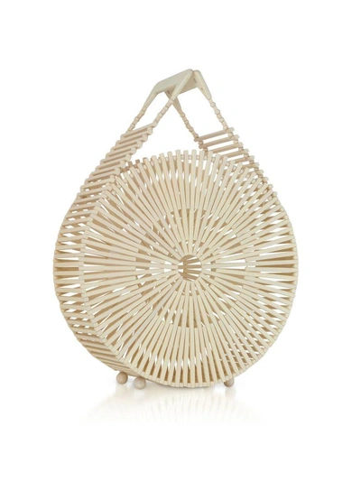 Shop Cult Gaia Ash Bamboo Zaha Bag In White