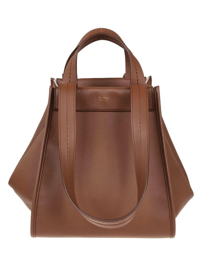 Shop Max Mara Brown Leather Bag