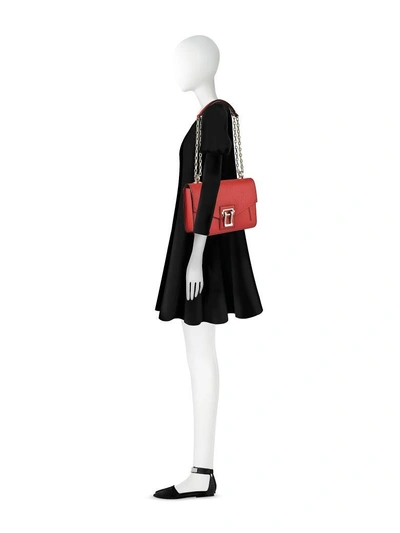 Shop Proenza Schouler Hava Chain Lindos Shoulder Bag In Red