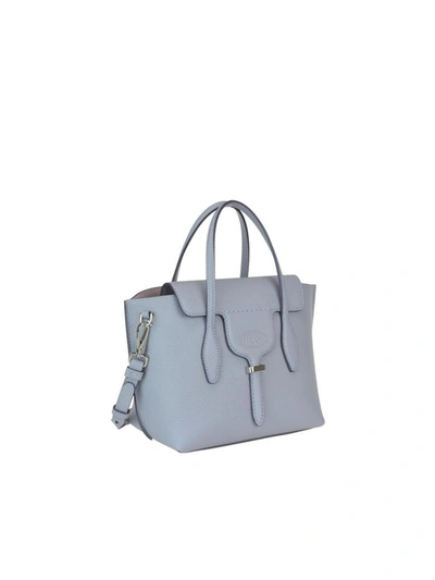 Shop Tod's Mini Joy Bag In Light Gray