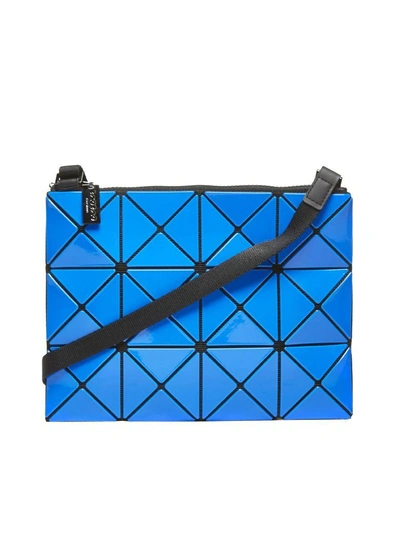 Shop Bao Bao Issey Miyake Triangular Applique Shoulder Bag In Viola Bluette Nero