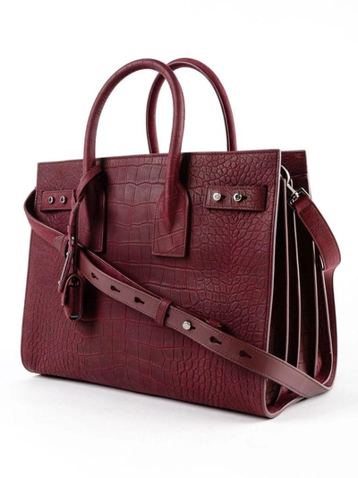 Shop Saint Laurent Sac De Jour Tote In Rouge Legion