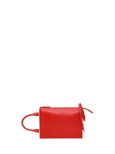 Shop Jil Sander Small Tootie With Side Handle In Rosso