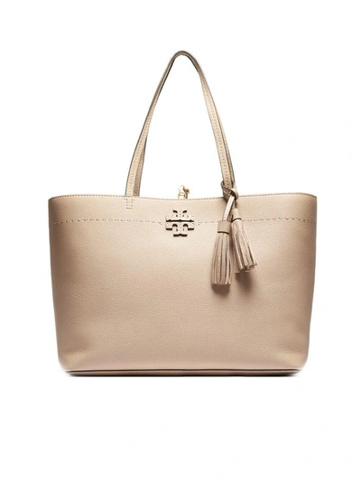 Shop Tory Burch Mcgraw Tote In Cipria