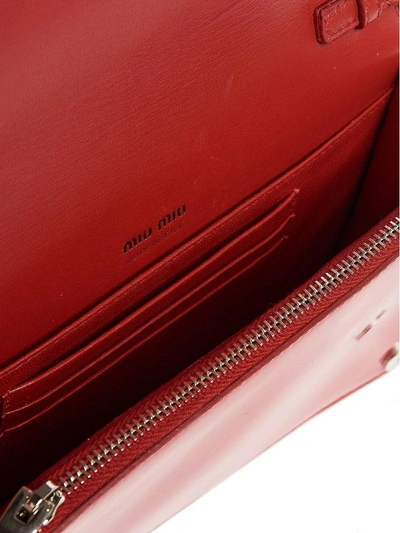 Shop Miu Miu Bag In Red