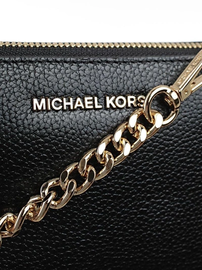 Shop Michael Michael Kors Jet Set Chain Clutch In Black