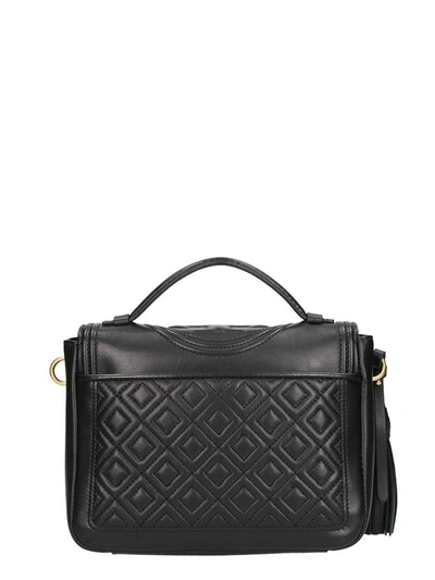 Shop Tory Burch Satchel Fleming Small Bag In Black